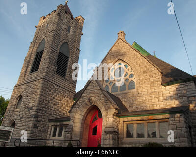 Trinity Episcopal Church à Seneca Falls, New York, USA, le 15 juin 2014, © Katharine Andriotis Banque D'Images
