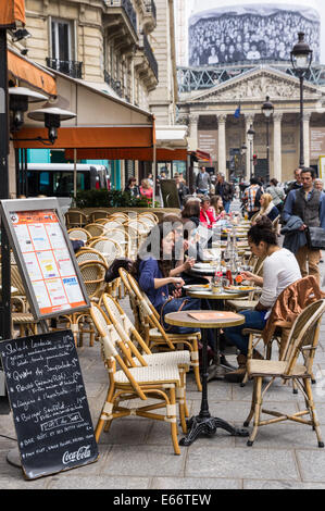 Restaurant de la rue Soufflot près du Panthéon à Paris, France Banque D'Images