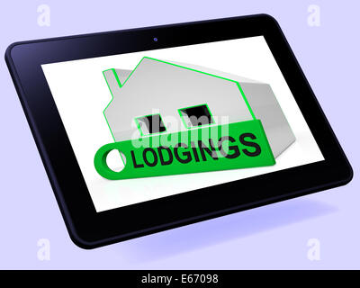 Logement Chambre Tablet sens chambre ou l'appartement disponible Banque D'Images