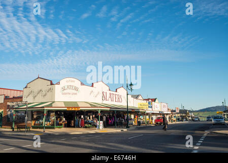 Boutiques, Sheffield, Tasmanie Banque D'Images