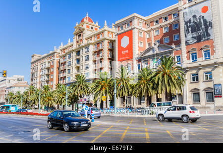 La ville de malaga costa del sol espagne Banque D'Images