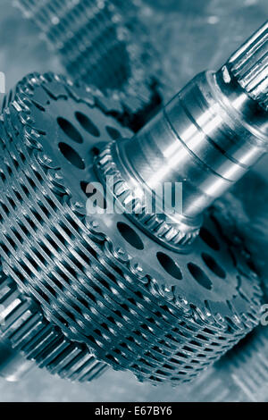 Roues dentées et chaîne de distribution par pignons Banque D'Images