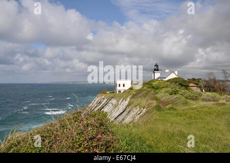 Phare de Socoa, St Jean de Luz, Pays Basque, France Banque D'Images