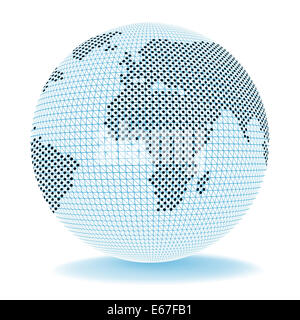 Monde Monde Sens de l'exportation et le commerce électronique à l'échelle mondiale Banque D'Images