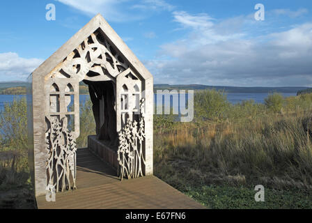 Freya's cabin, kielder water, Northumberland, England, UK Banque D'Images