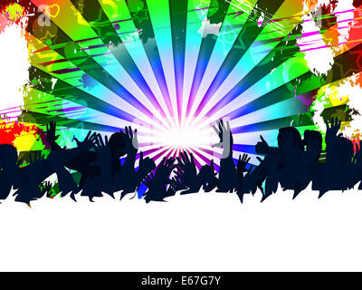 Festival Concert indiquant un groupe de personnes et de divertissement de l'auditoire Banque D'Images