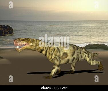 Dinosaure Inostrancevia Dinosaurier Inostrancevia / Banque D'Images