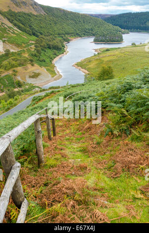 Graig Goch réservoir et barrage en maçonnerie dans l'Elan Valley, Powys Pays de Galles, Royaume-Uni Banque D'Images