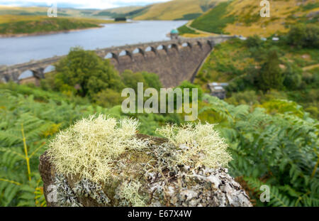 Graig Goch réservoir et barrage en maçonnerie dans l'Elan Valley, Powys Pays de Galles, Royaume-Uni Banque D'Images