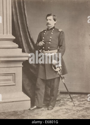 Le Major-général George B. McClellan, général de l'Union européenne, USA La guerre civile, vers 1862 Banque D'Images