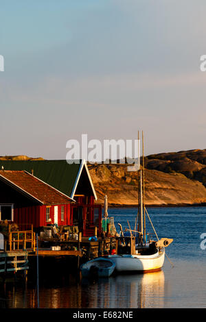 La photo de Kungshamn, Bohuslän sur la côte ouest de la Suède Banque D'Images