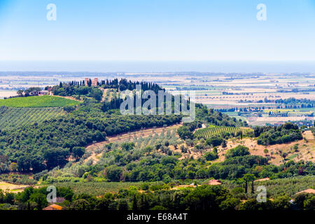 Campiglia Marittima est une commune italienne de la province de Livourne dans la région Toscane. Banque D'Images