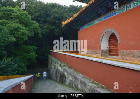 Tombe de Xiaoling Zhu Yuanzhang, le premier empereur de la dynastie Ming. Nanjing, Jiangsu, Chine. Banque D'Images