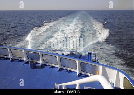 De ferry Moby Lines Company dans la navigation de Gênes à la Sardaigne (Italie) Banque D'Images