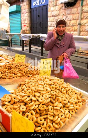 Marché de Mahane Yehuda, Jérusalem, Israël Banque D'Images