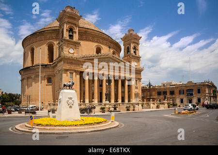 Église Santa Maria Rotunda (dôme de Mosta), Mosta, Malte. Banque D'Images