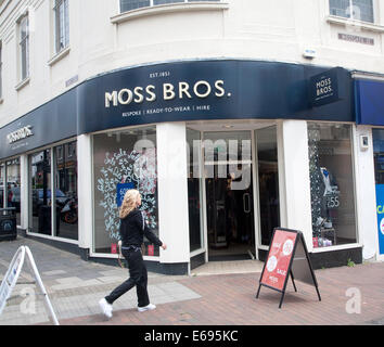 Moss Bros shop Ipswich, Suffolk, Angleterre Banque D'Images