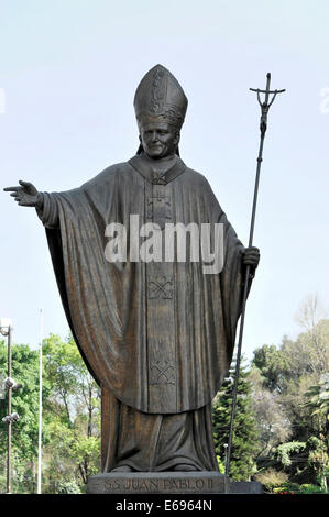 Monument au Pape Jean Paul II, Mexico, Mexique Banque D'Images