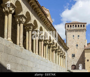 L'église Iglesia de San Martin, Ségovie, Castille et León, Espagne Banque D'Images