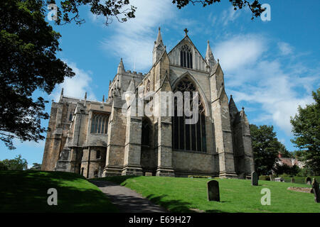 La cathédrale de Ripon dans la petite ville de North Yorkshire, Angleterre Ripon. Banque D'Images