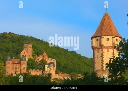 Wertheim, Bade-Wurtemberg, château de Wertheim, Main-Tauber, Route Romantique, Romantische Strasse, Allemagne. Droit Banque D'Images