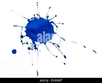 Peinture,couleur,splatter blob Banque D'Images