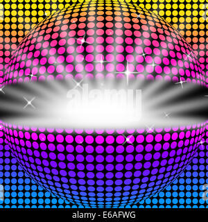 Ballon fond Disco Sens des couleurs claires et partie Banque D'Images