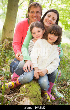 Sortie en famille,portrait de famille Banque D'Images