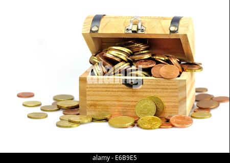 Enregistrer,pièces,coffre de trésor,épargne,sans but lucratif,coin bank Banque D'Images