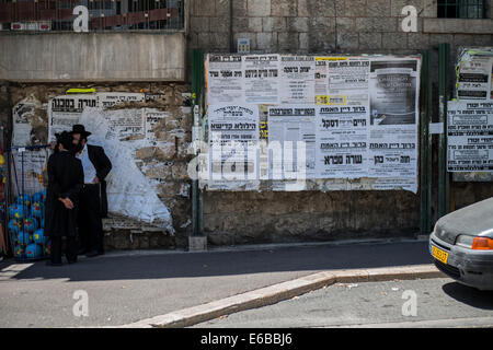 Meah Shearim,Jérusalem, (Cent Portes ) vieux quartier de Jérusalem Banque D'Images