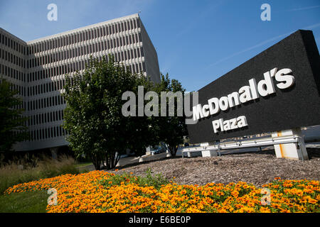 Le siège de McDonald's à Oak Brook, Illinois. Banque D'Images