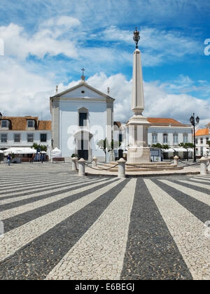 Praca Marques de Pombal, Vila Real de Santo Antonio, Algarve. Le Portugal. Banque D'Images