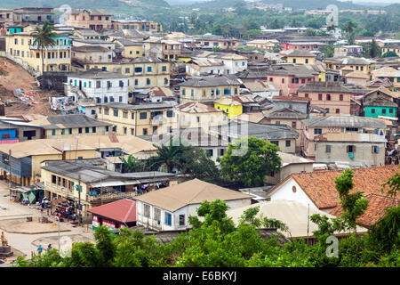 Vue du Fort Saint Jago, Elmina, Ghana, Afrique Banque D'Images