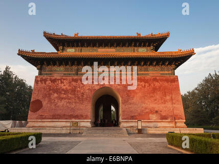 Dahong Gate, tombeaux des Ming, Pékin, Chine Banque D'Images