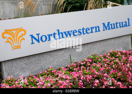 Le siège de Northwestern Mutual à Milwaukee, Wisconsin. Banque D'Images