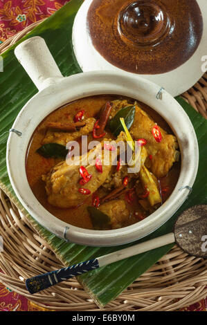 Gulai ayam. Poulet au curry indonésien. L'Indonésie Banque D'Images