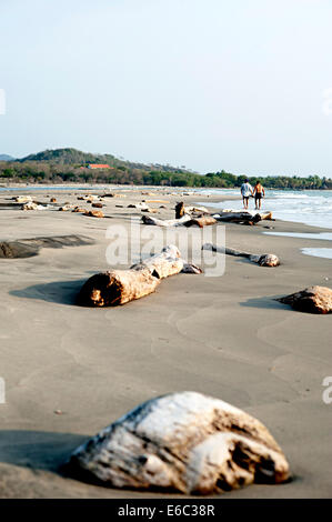 Beau paysage côtier avec une étendue de sable et de la mer sur des kilomètres. Près de Cartagena, Colombie, Amérique du Sud Banque D'Images