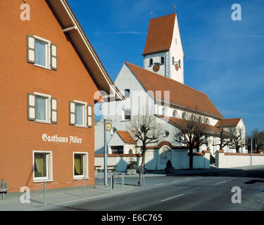 Katholische Pfarrkirche Sankt Johannes und Maurice à Amtzell, Oberschwaben, Allgaeu, Alpenvorland, Bade-Wurtemberg Banque D'Images