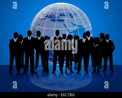 Les gens d'affaires professionnels et dans le monde professionnel montrant Banque D'Images