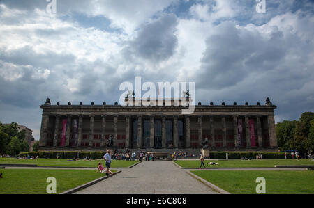 Altes Museum Berlin Allemagne displyaing artefacts grecs et romains de l'Lustgarten Banque D'Images