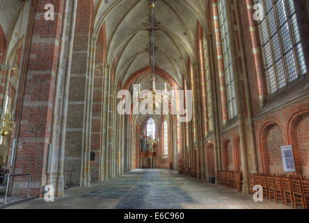 Intérieur de l'église Lebuinus à Deventer, Pays-Bas Banque D'Images