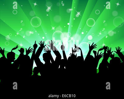 Audience Copyspace indiquant un groupe de personnes et la foule Banque D'Images