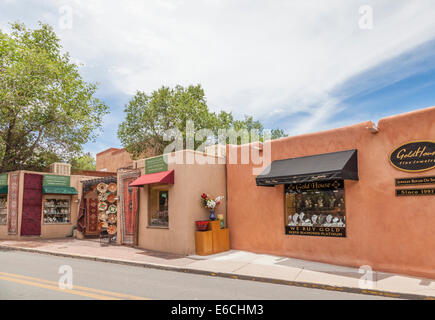 Art et Architecture à Santa Fe, Nouveau Mexique. Banque D'Images