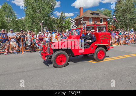 Défilé du 4 juillet à Breckenridge Banque D'Images