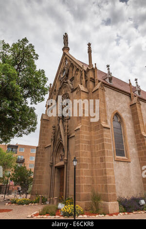 Loretto Chapel à Santa Fe, accueil de l'escalier' 'Mmiraculeuse Banque D'Images