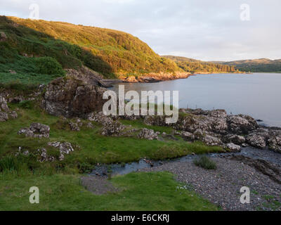 Vue sur le loch de Tigh Beg cottage sur le Loch Feochan près de Oban, Scotland. Utilisé dans les films "Cercle de l'eau vive' et 'énigme'. Banque D'Images