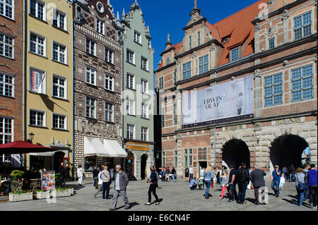 City Gate Zielona Brama à Gdansk, Pologne, Europe Banque D'Images