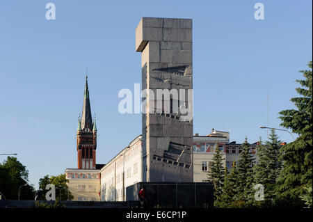 Mémorial soviétique plac à Xawerego Dunikowskiego à Olsztyn, Pologne, Europe Banque D'Images