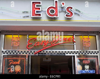 Photo de "Ed's Easy Diner' dans Soho Londres Banque D'Images