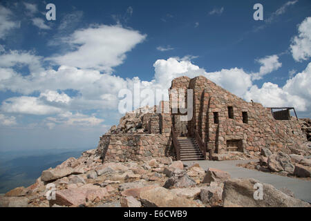 Idaho Springs, Colorado - Le Crest House au sommet du Mt. Evans, l'un des plus hauts sommets accessibles dans l'Ouest Américain Banque D'Images